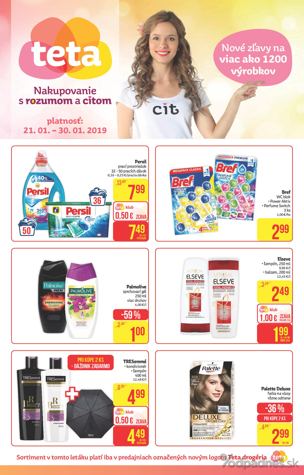 1. stránka Teta Drogerie letáku