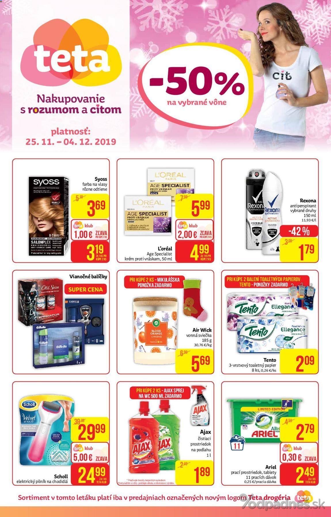 1. stránka Teta Drogerie letáku