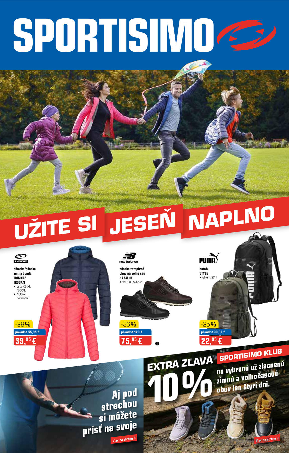 1. stránka Sportisimo letáku