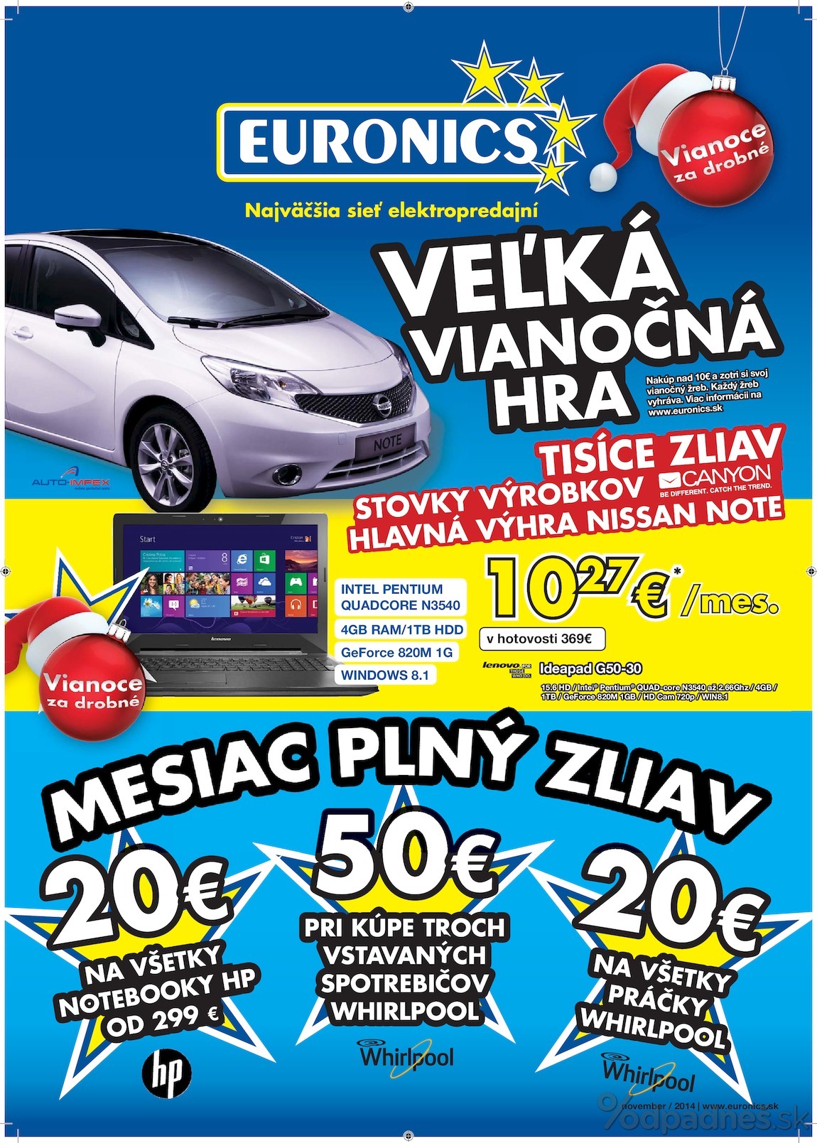 1. stránka Euronics letáku