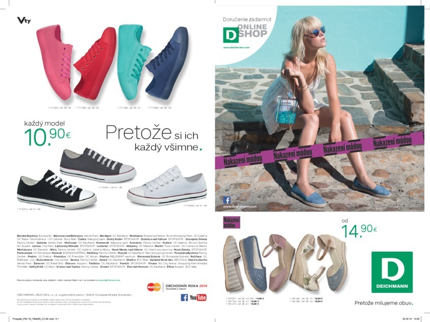 1. stránka Deichmann letáku