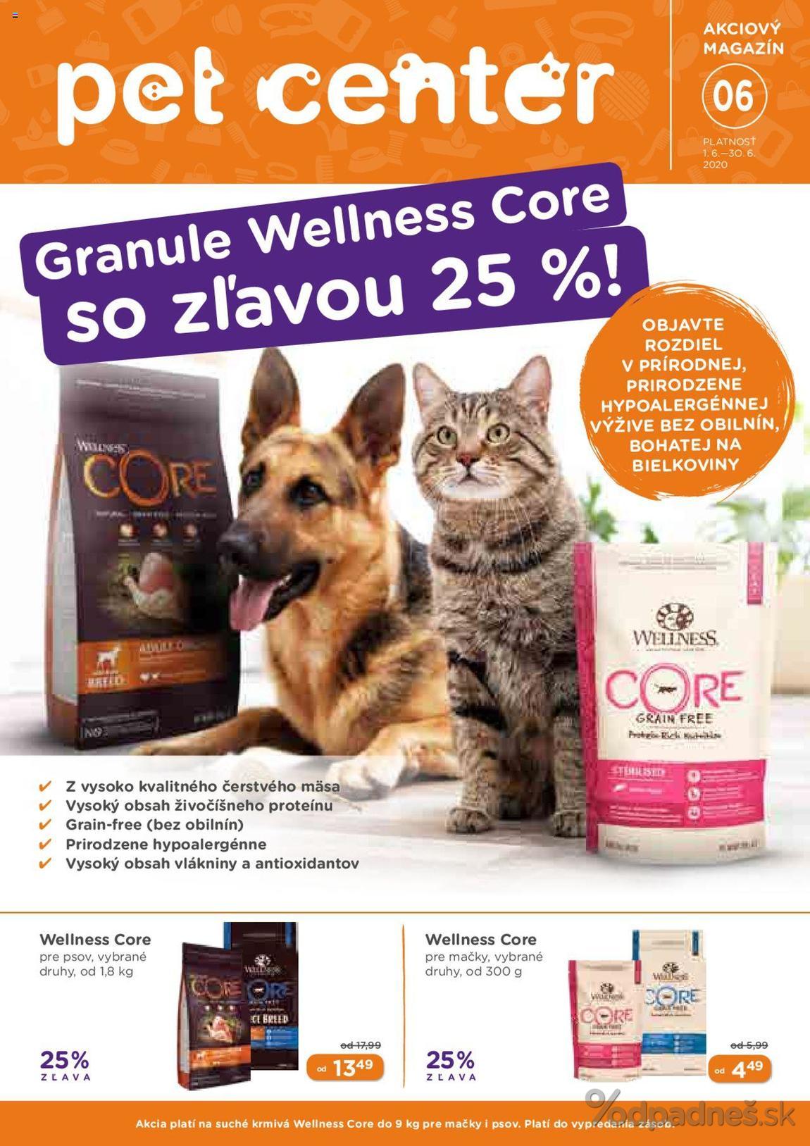 1. stránka Pet Center letáku