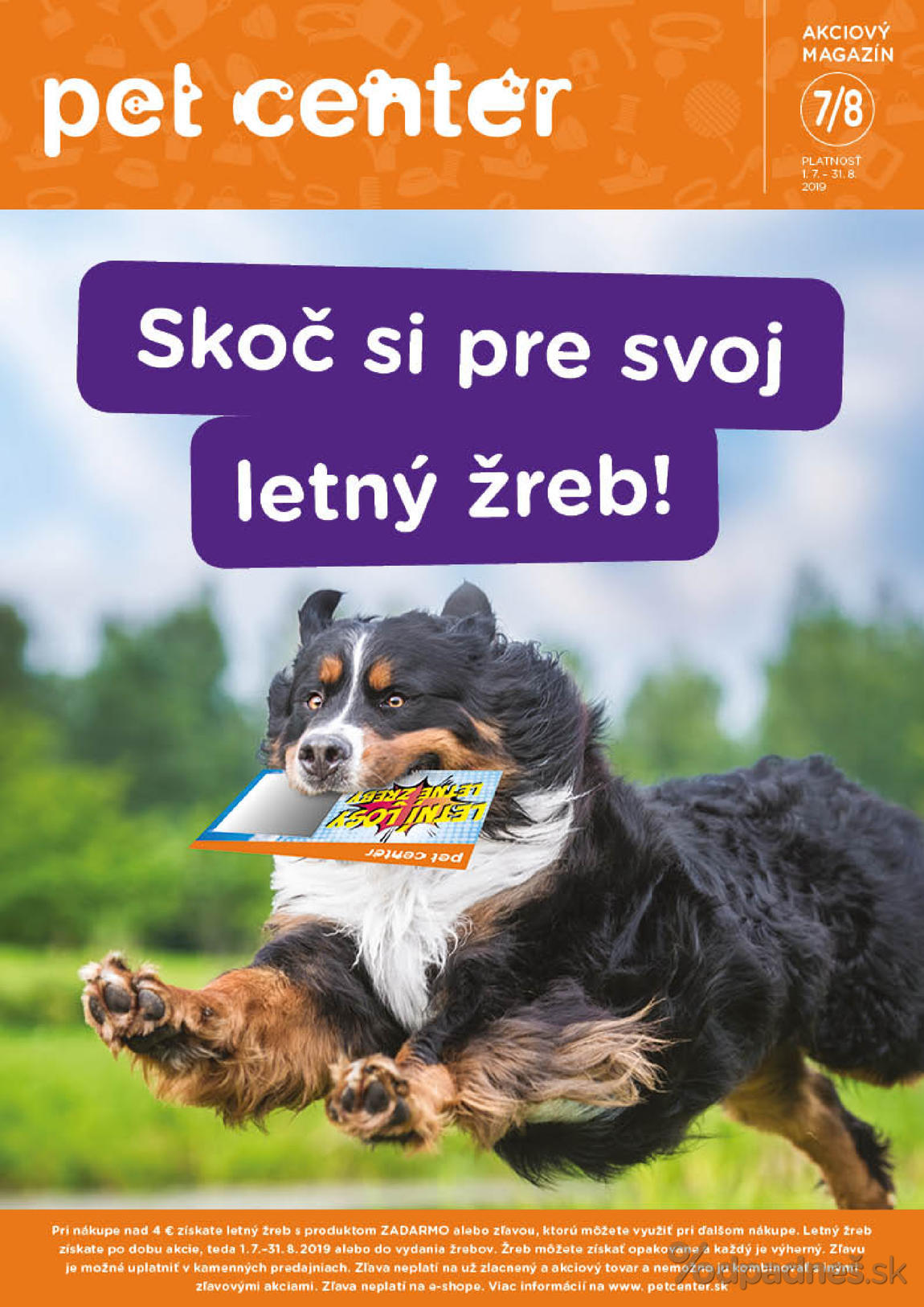 1. stránka Pet Center letáku