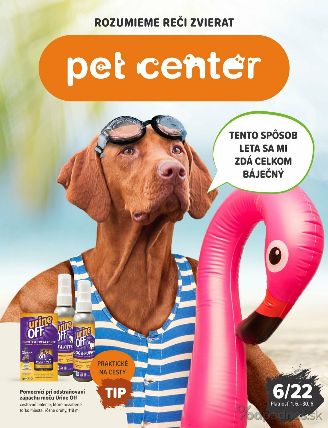 1. stránka Pet Center letáku
