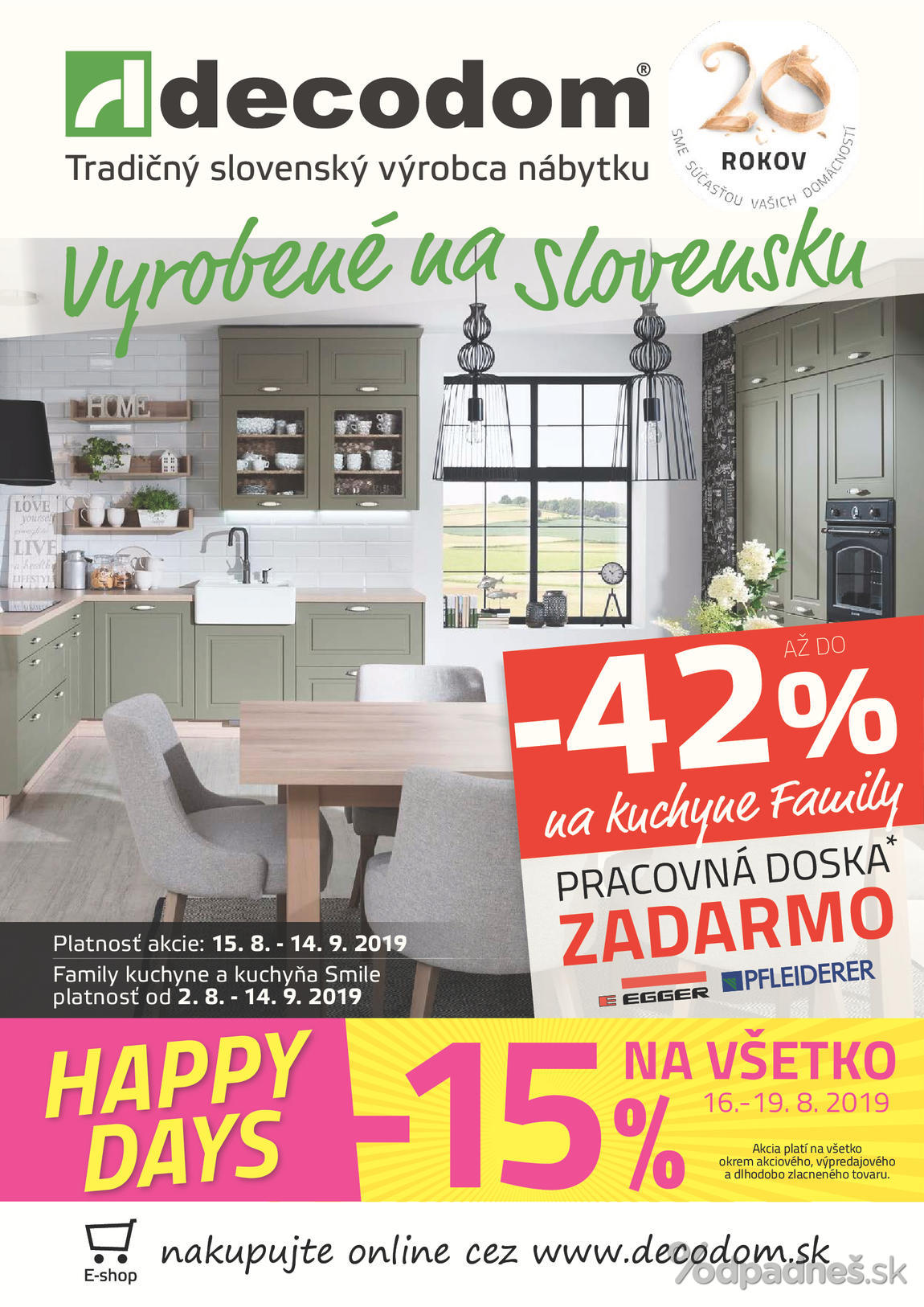 1. stránka Decodom letáku