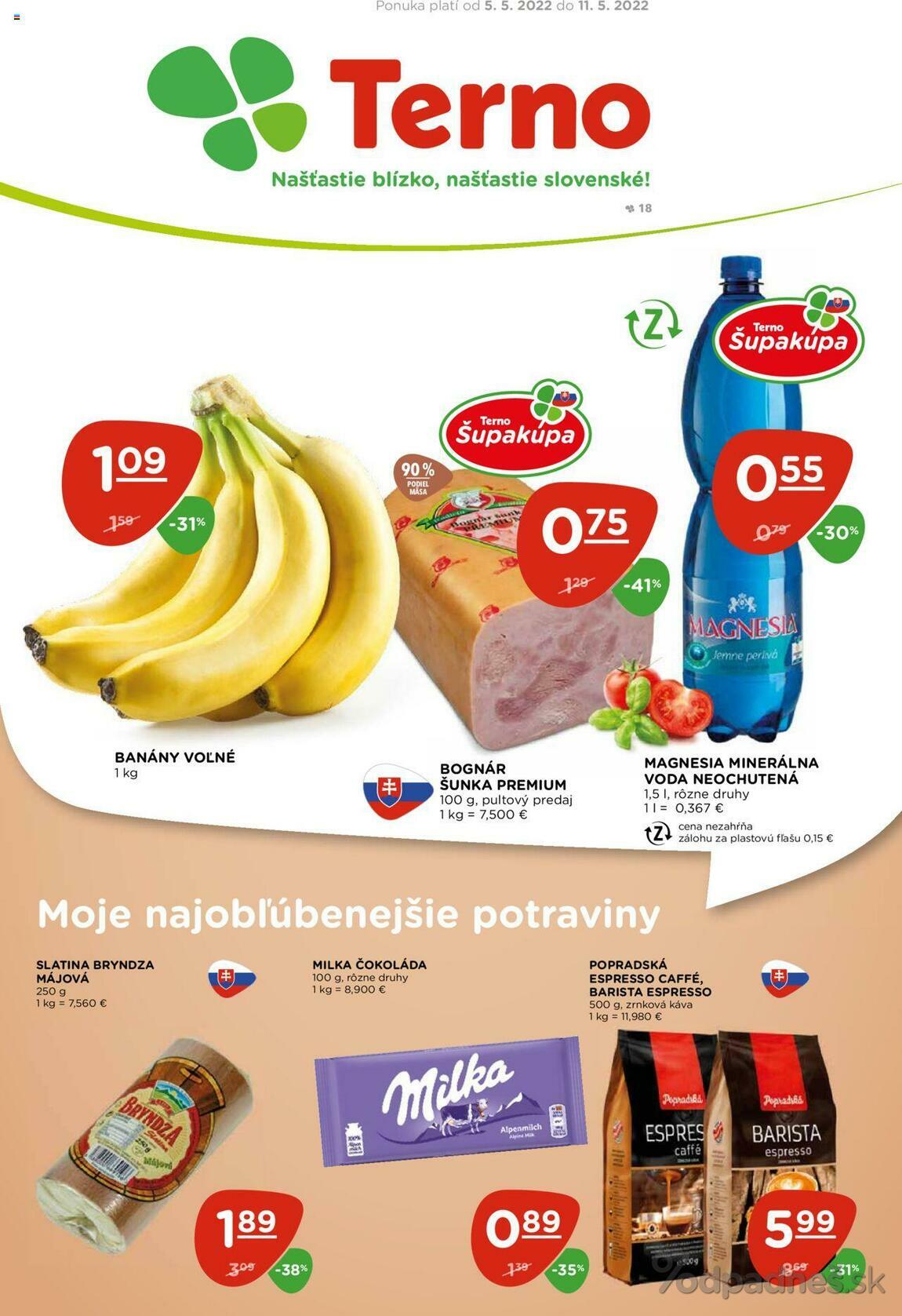 1. stránka Terno letáku