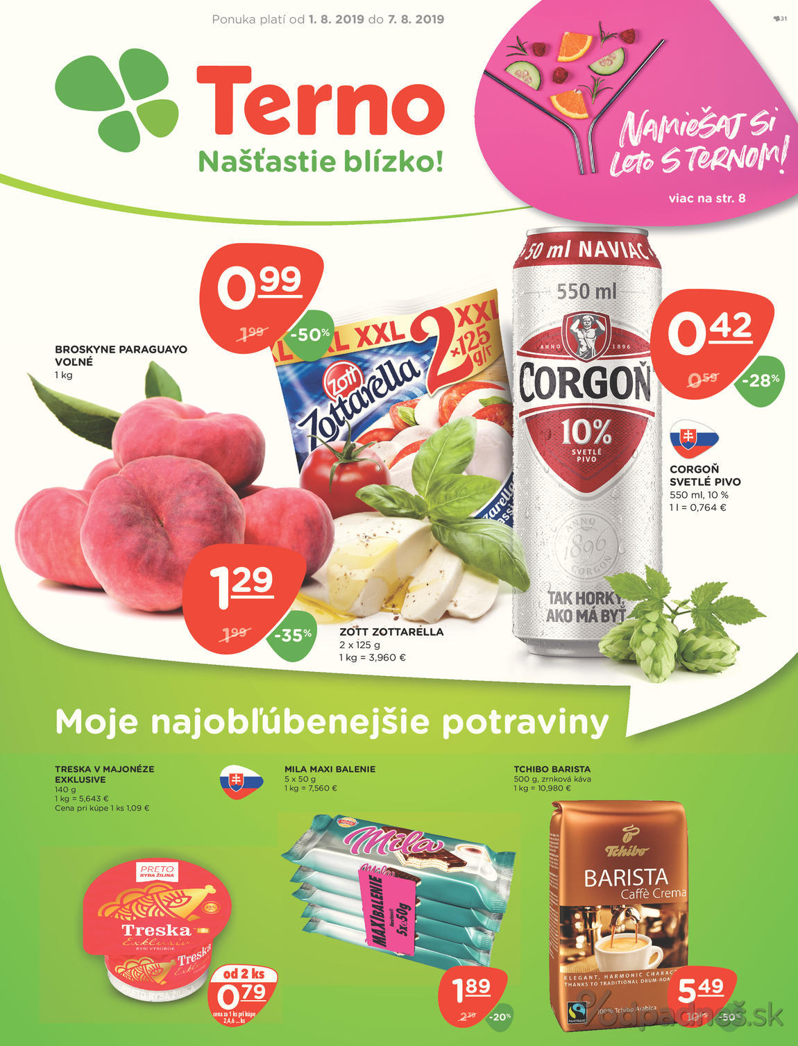 1. stránka Terno letáku
