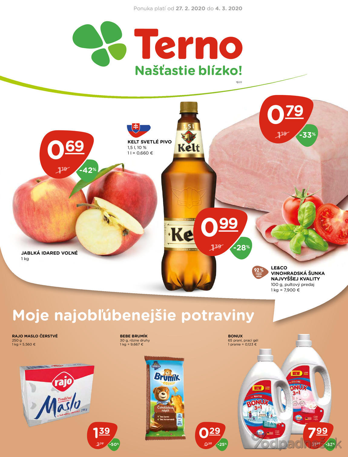 1. stránka Terno letáku