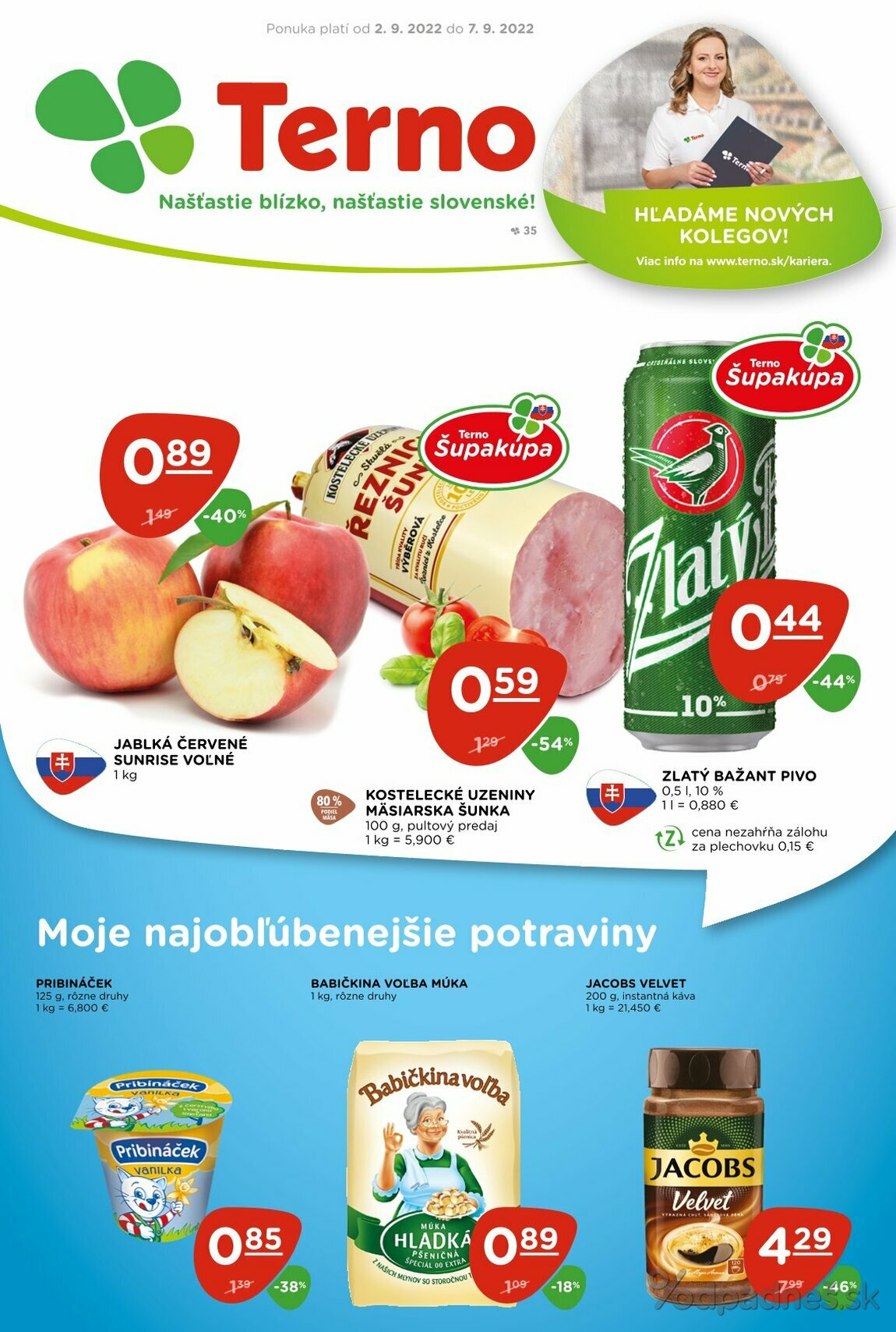 1. stránka Terno letáku