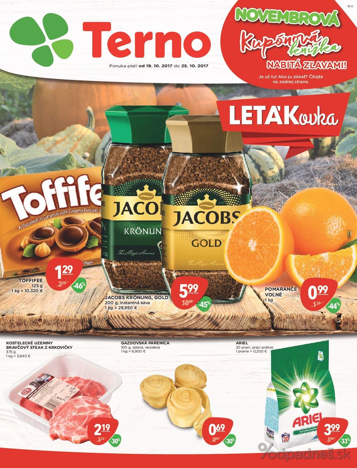 1. stránka Terno letáku