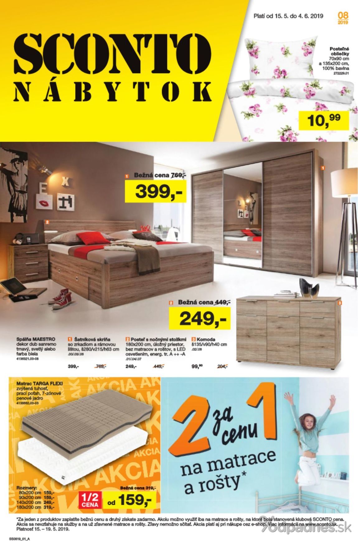 1. stránka Sconto nábytok letáku