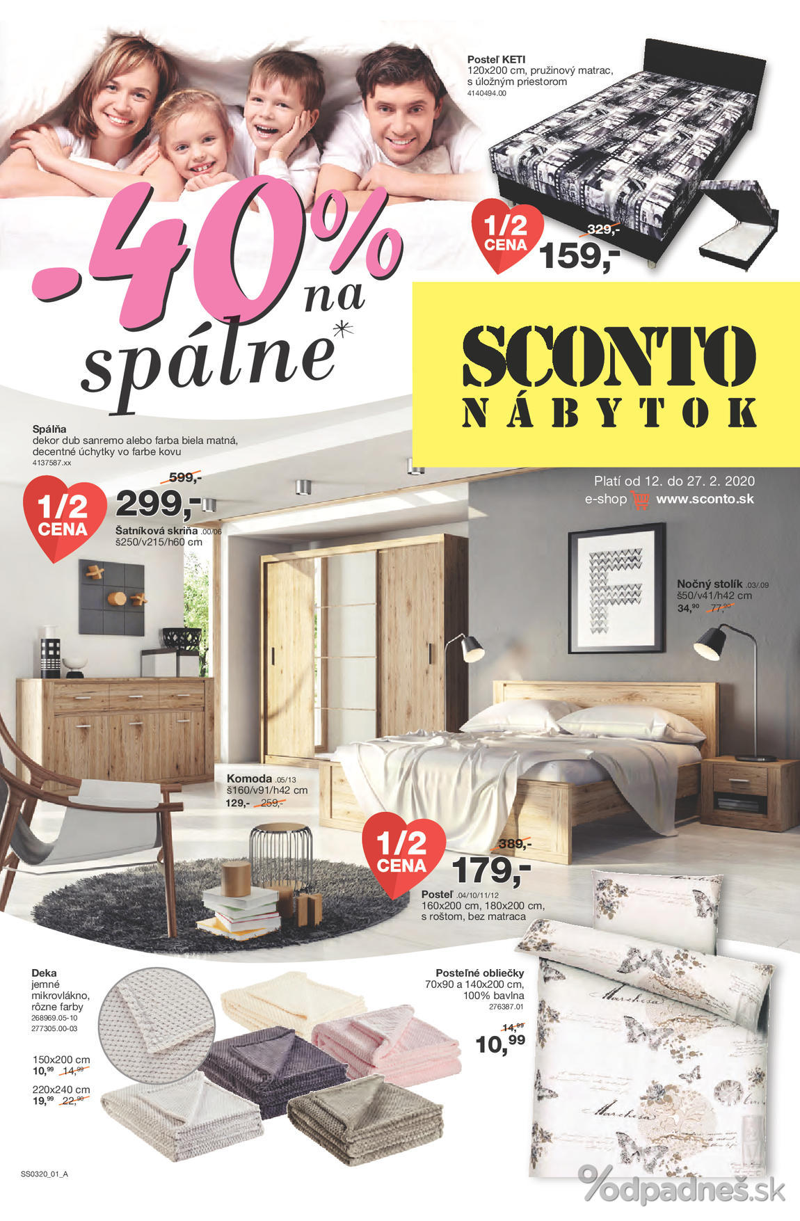1. stránka Sconto nábytok letáku