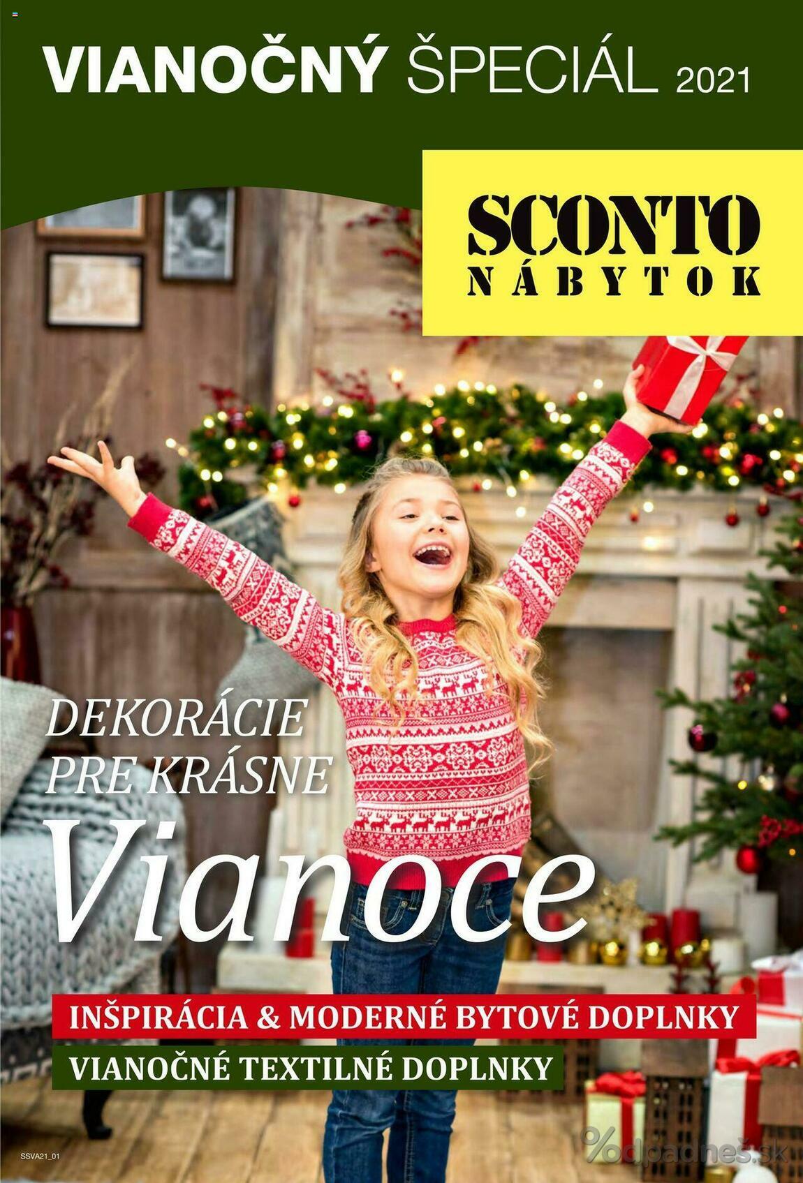 1. stránka Sconto nábytok letáku