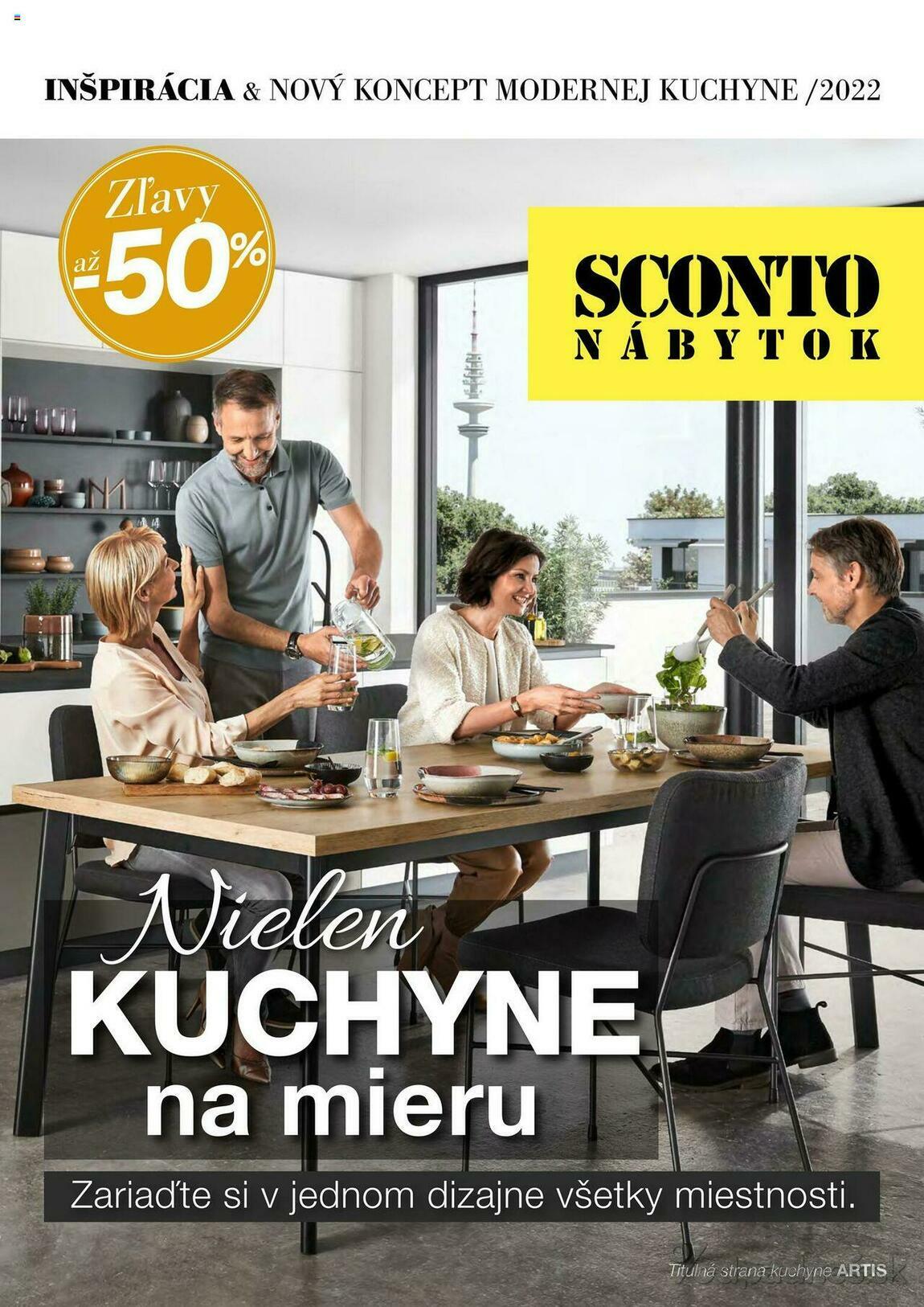 1. stránka Sconto nábytok letáku