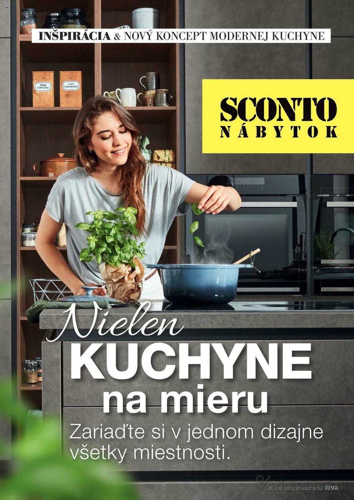 1. stránka Sconto nábytok letáku