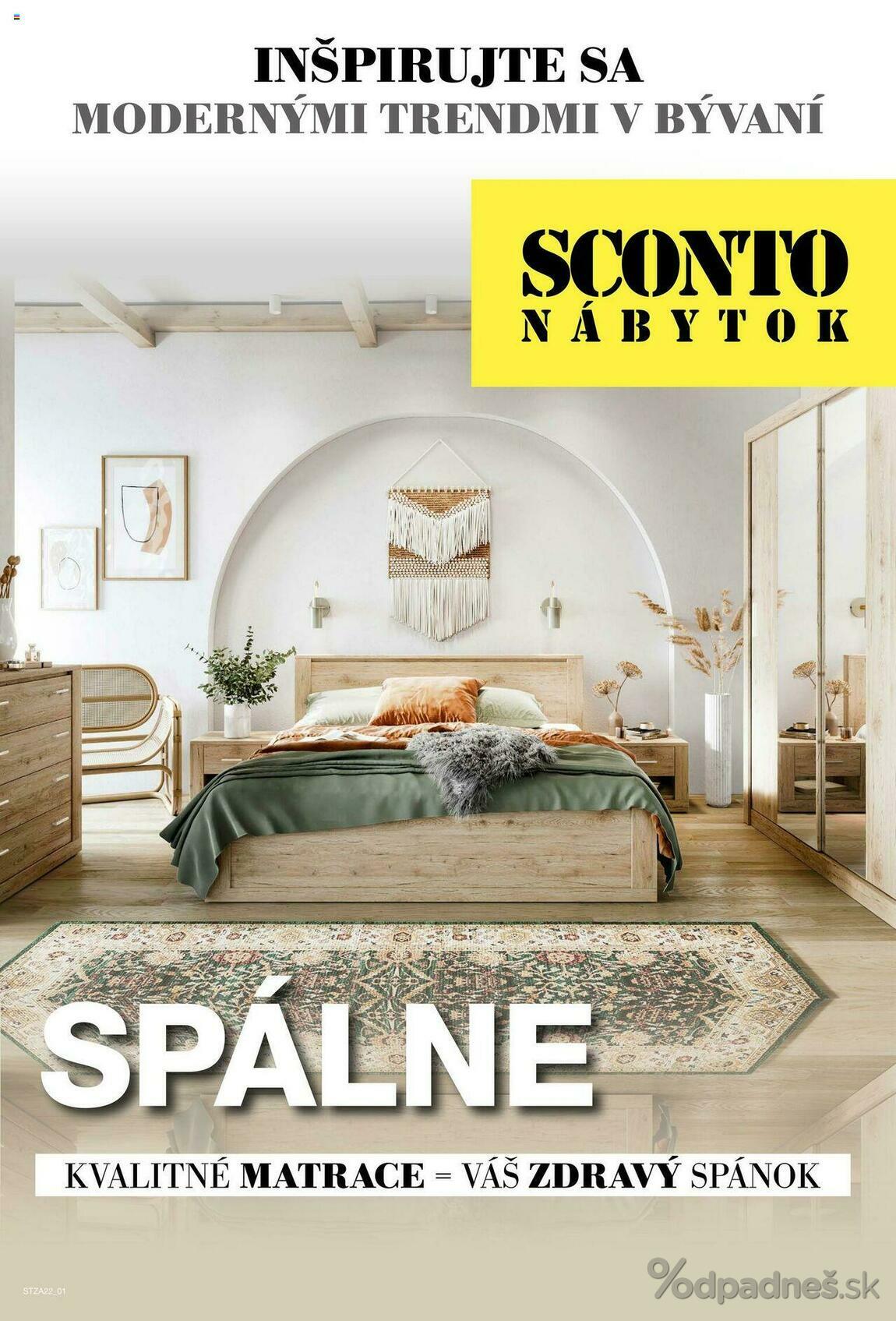 1. stránka Sconto nábytok letáku