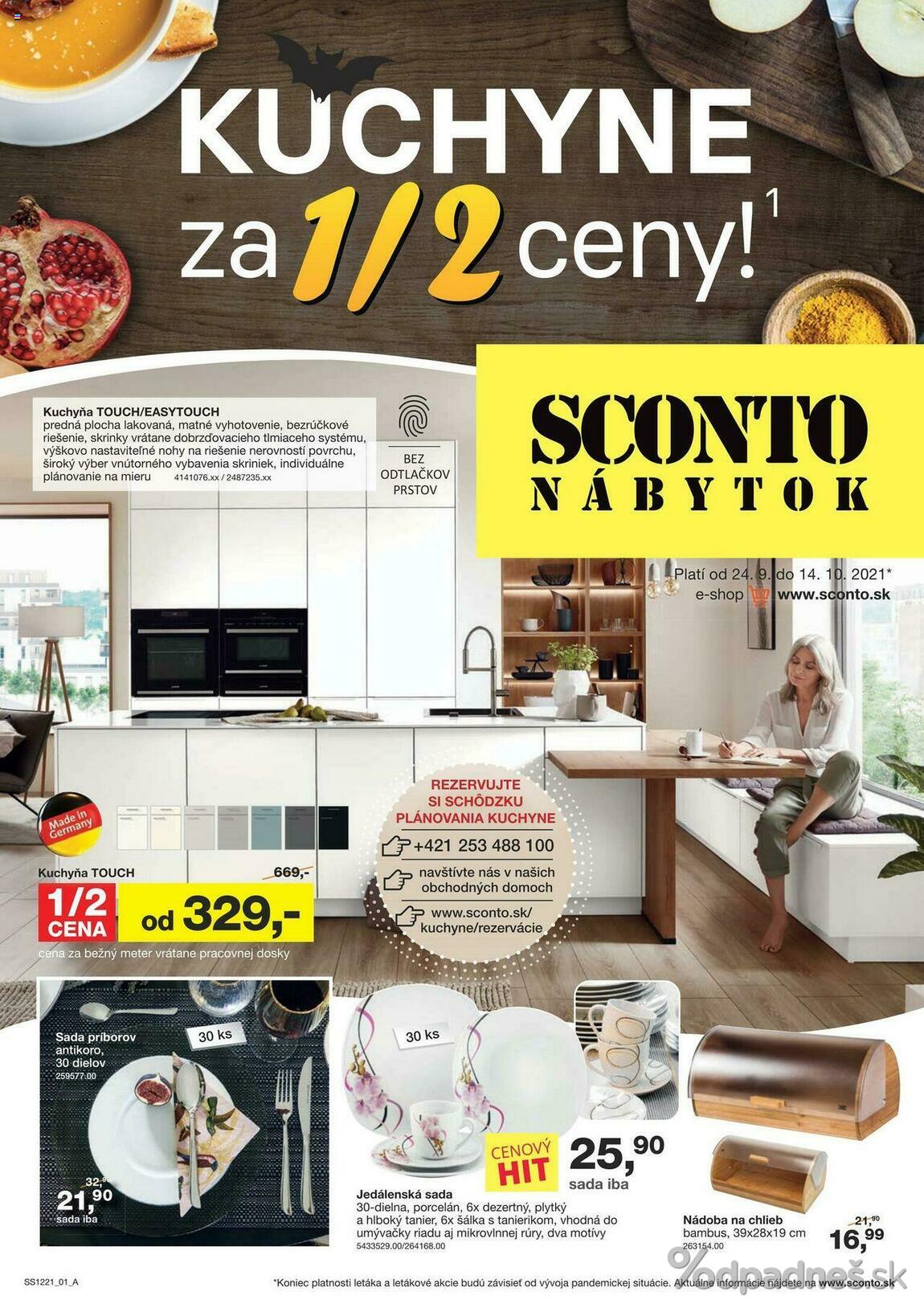 1. stránka Sconto nábytok letáku