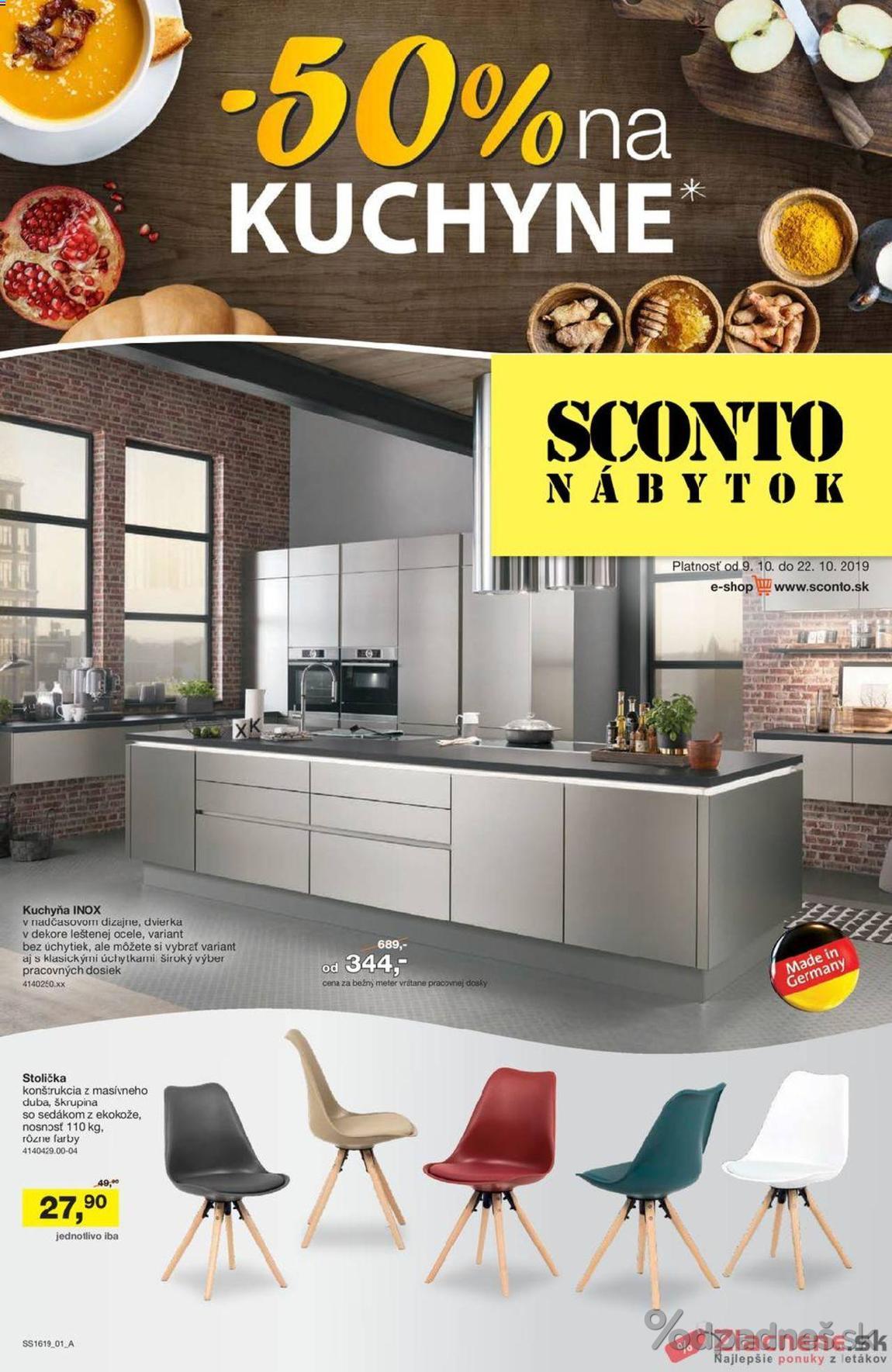 1. stránka Sconto nábytok letáku