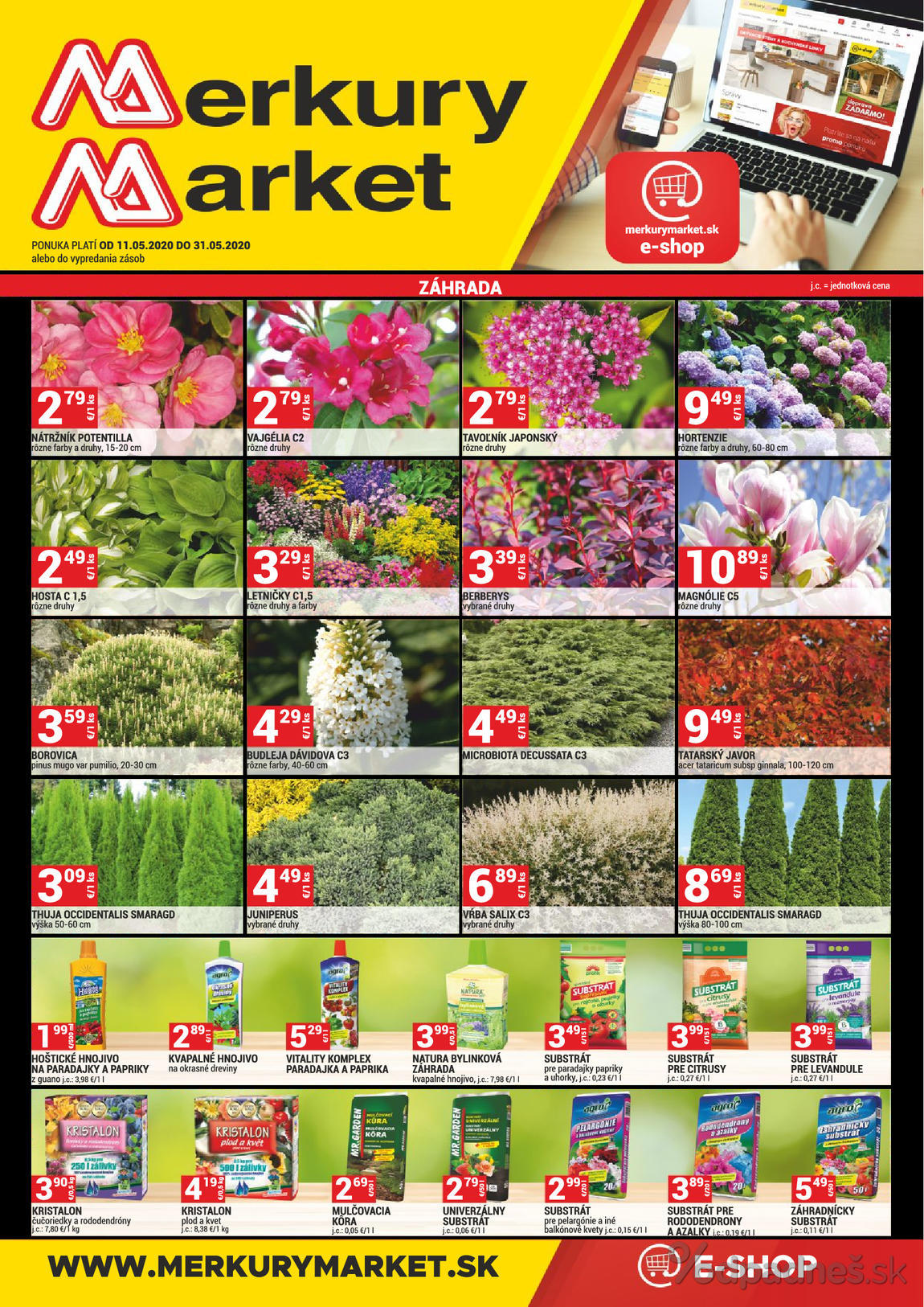 1. stránka Merkury Market letáku