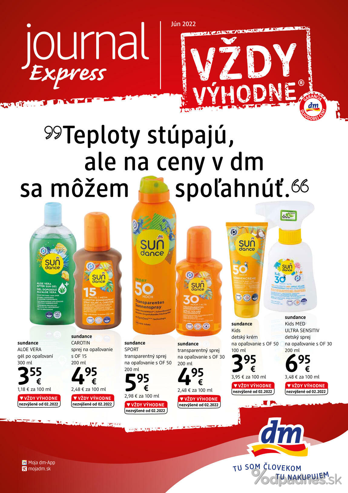 1. stránka dm drogerie markt letáku