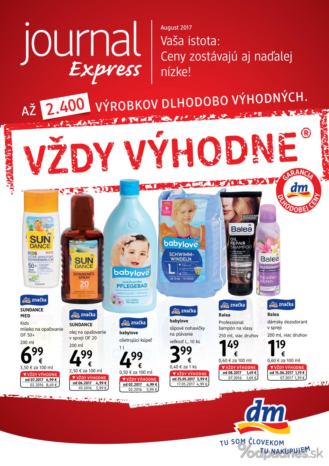1. stránka dm drogerie markt letáku