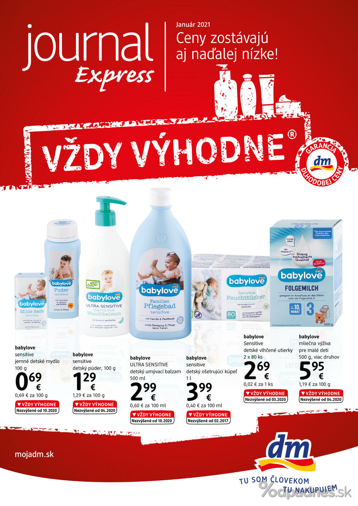 1. stránka dm drogerie markt letáku