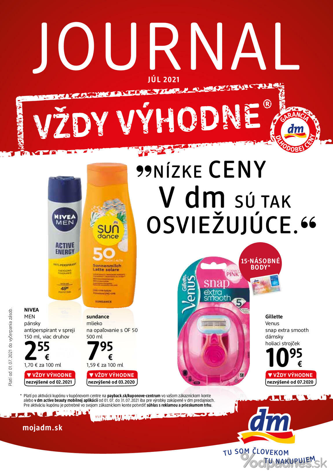 1. stránka dm drogerie markt letáku