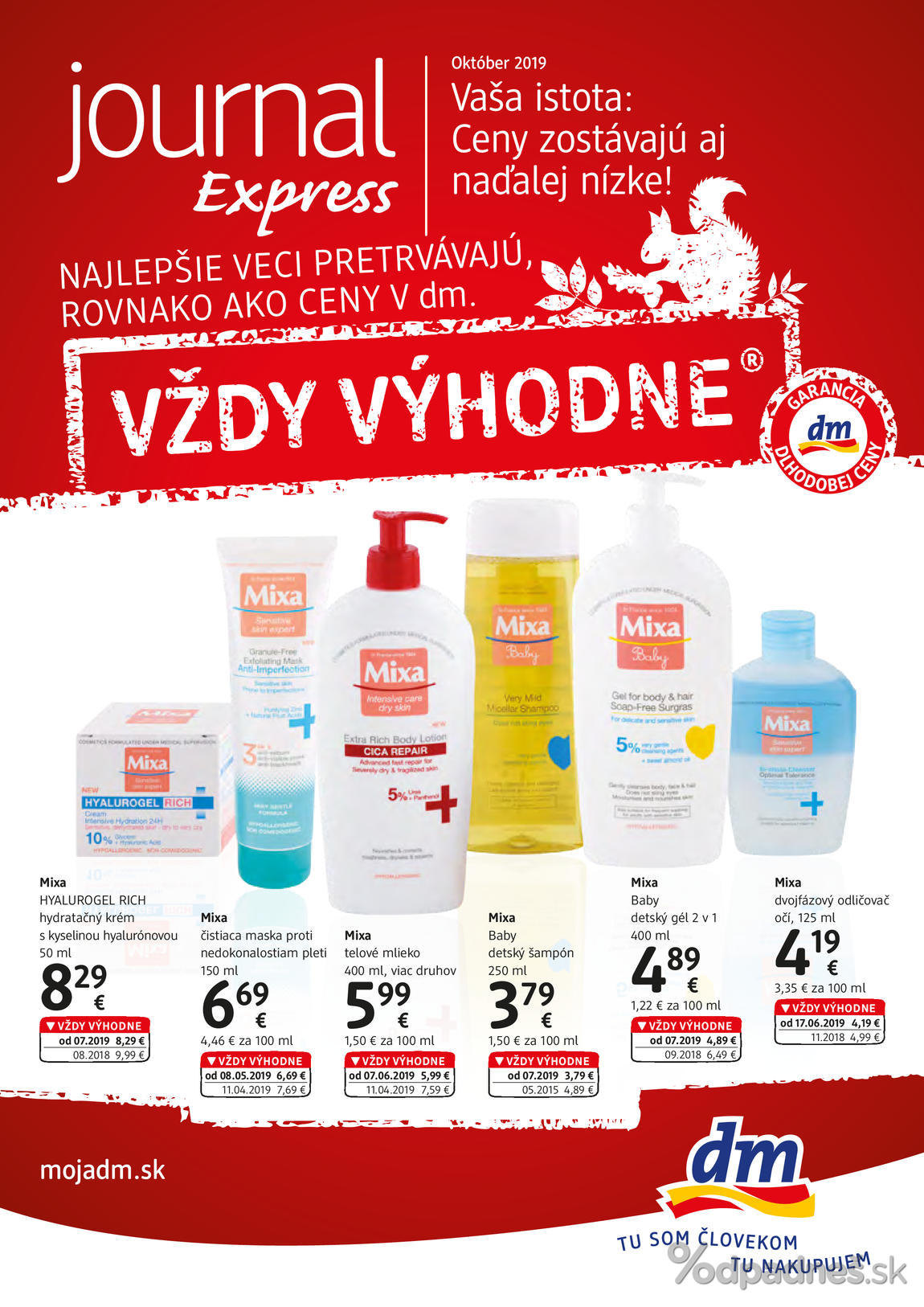 1. stránka dm drogerie markt letáku