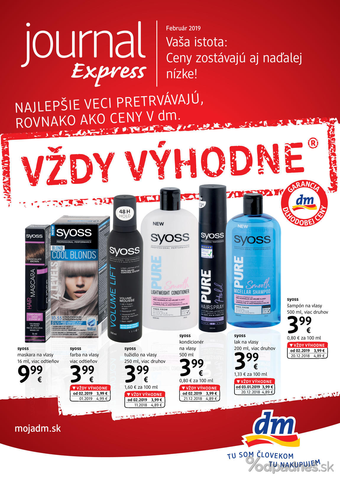 1. stránka dm drogerie markt letáku