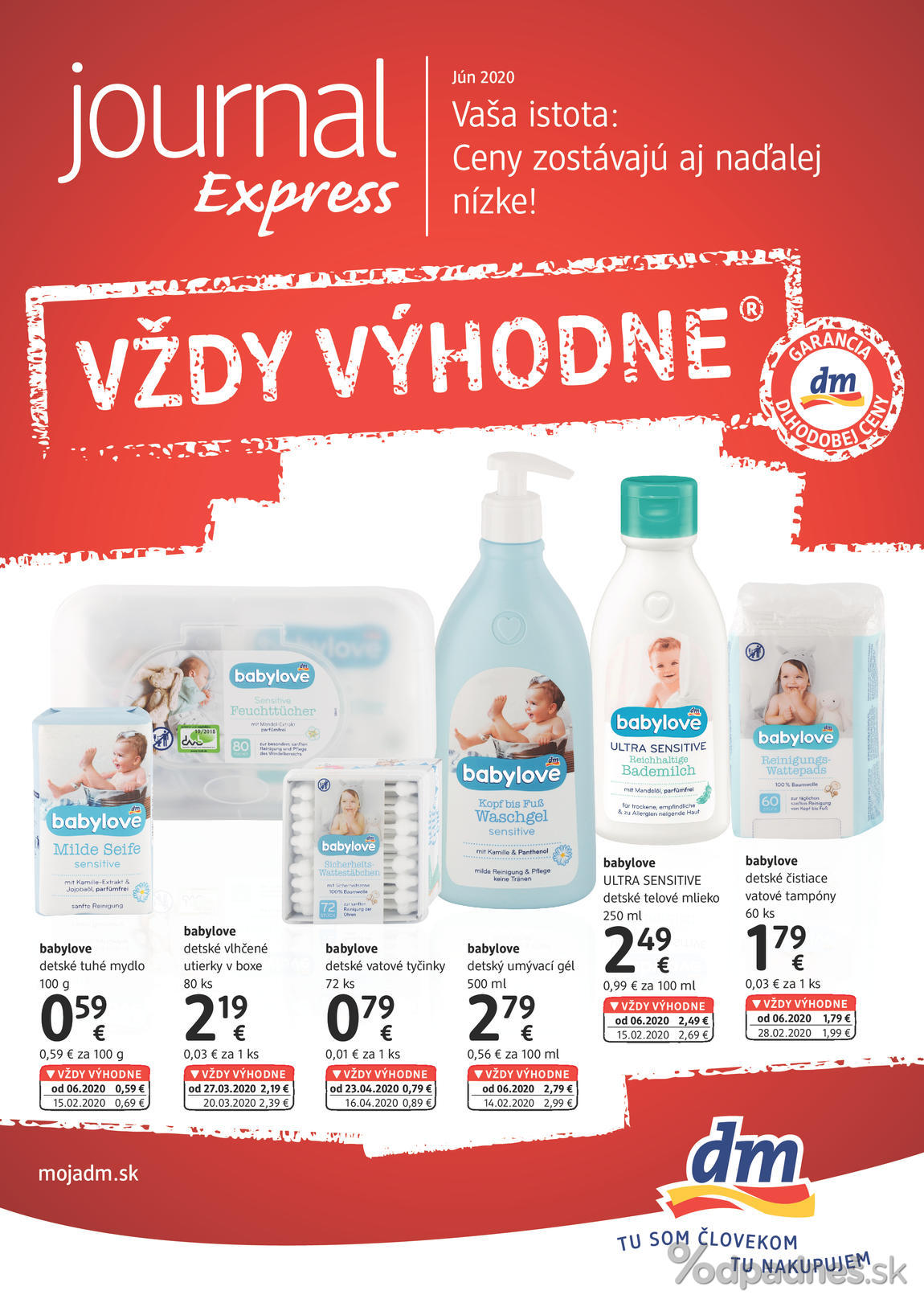 1. stránka dm drogerie markt letáku