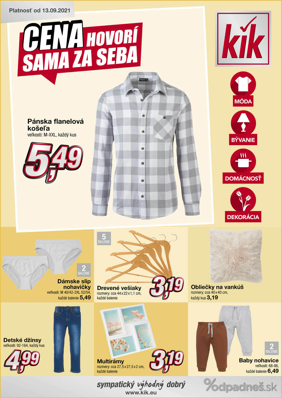 1. stránka KIK letáku
