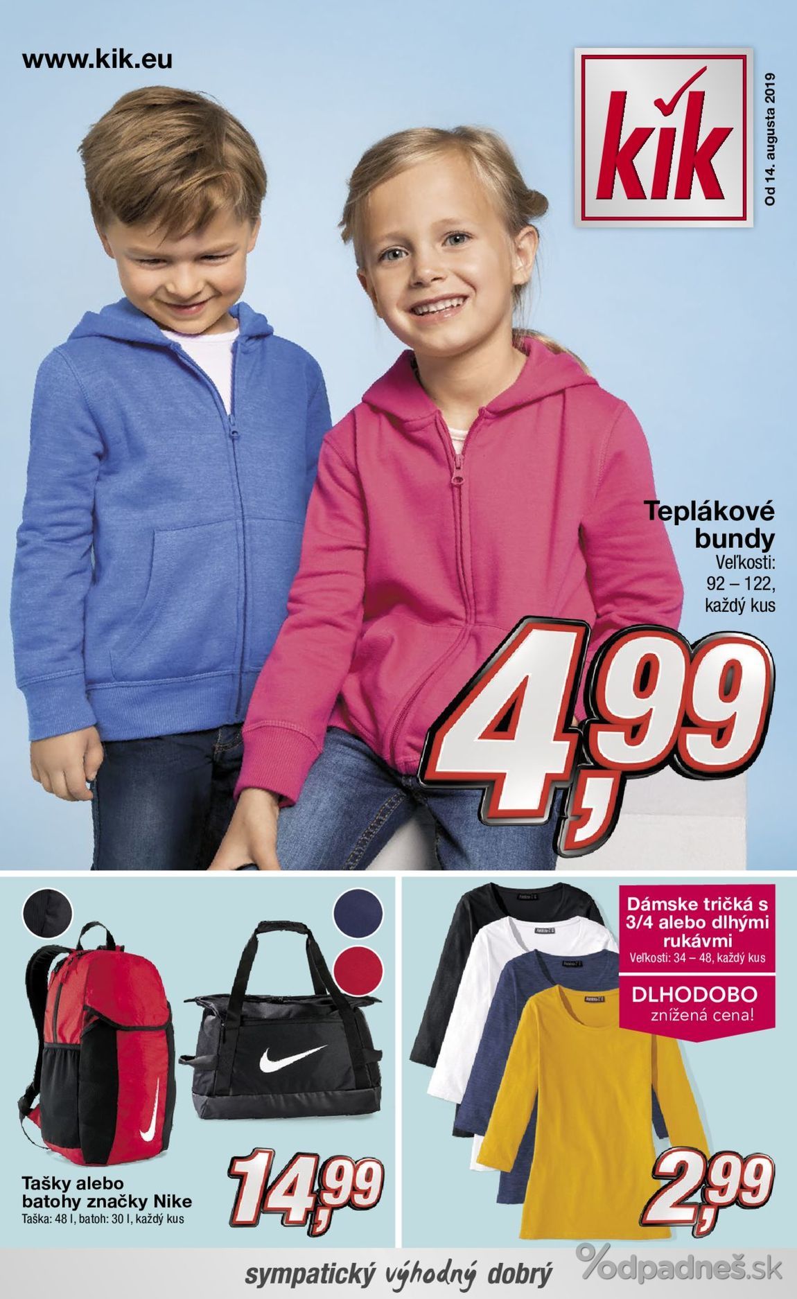 1. stránka KIK letáku