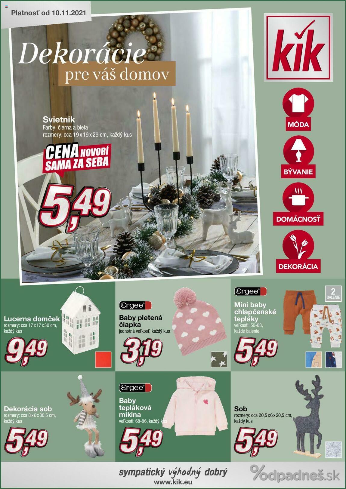 1. stránka KIK letáku