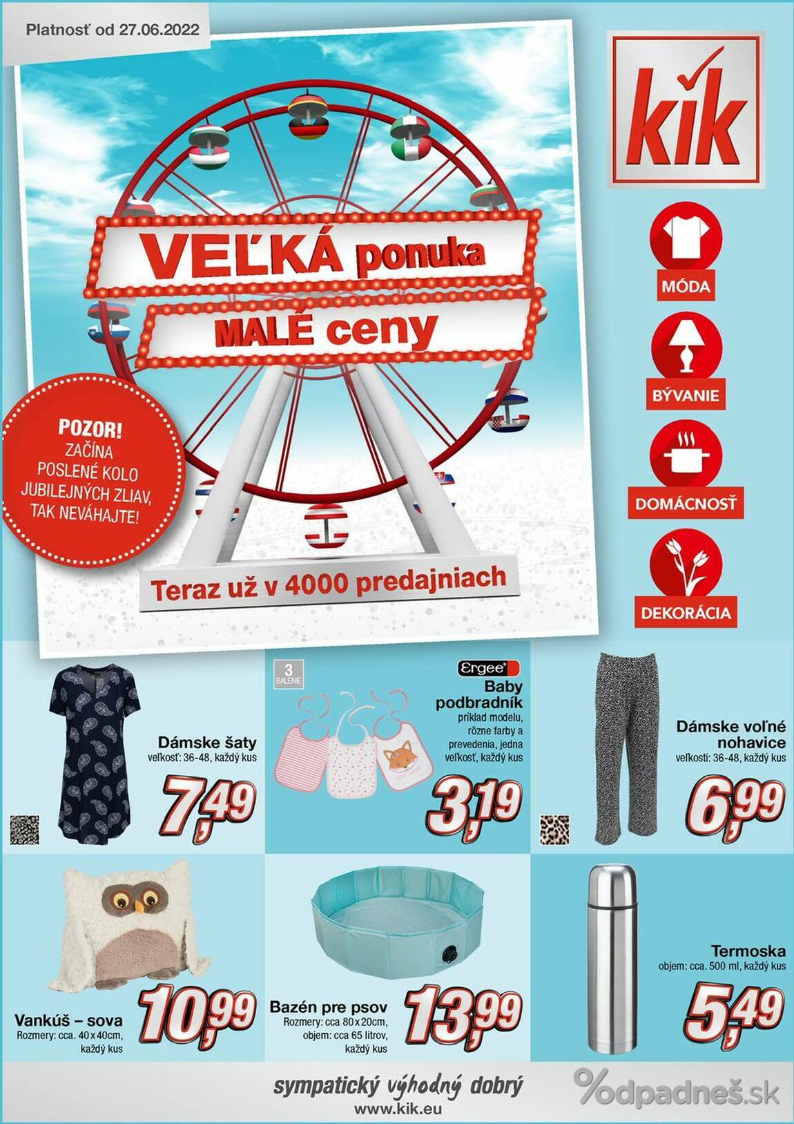 1. stránka KIK letáku