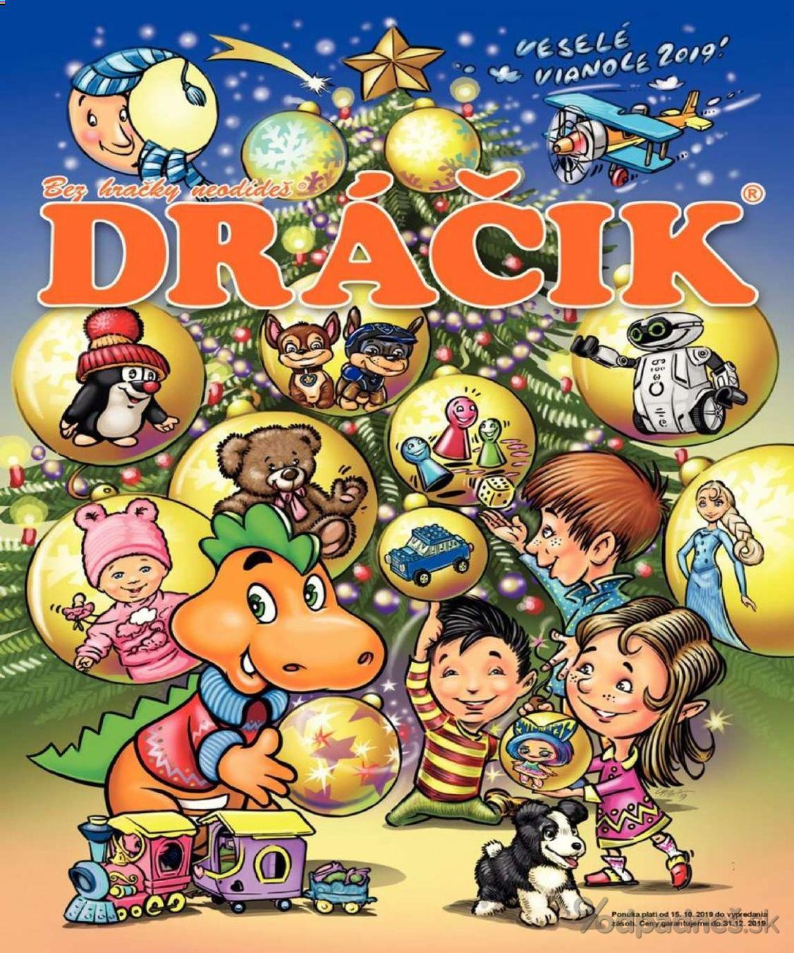 1. stránka Dráčik letáku