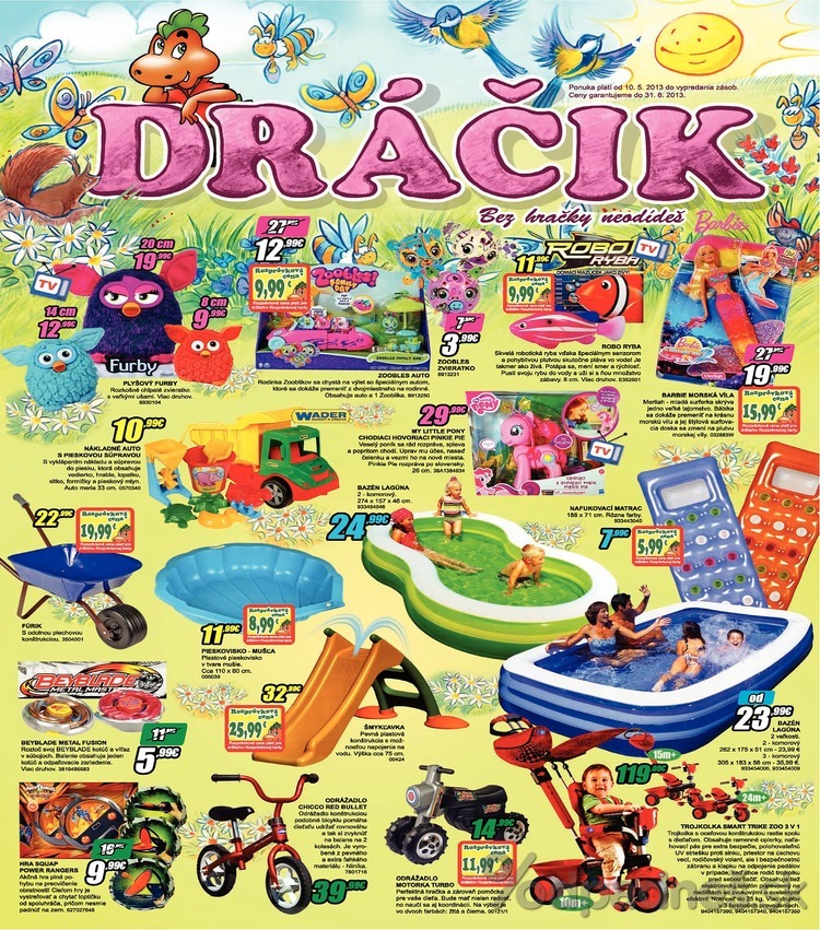 1. stránka Dráčik letáku