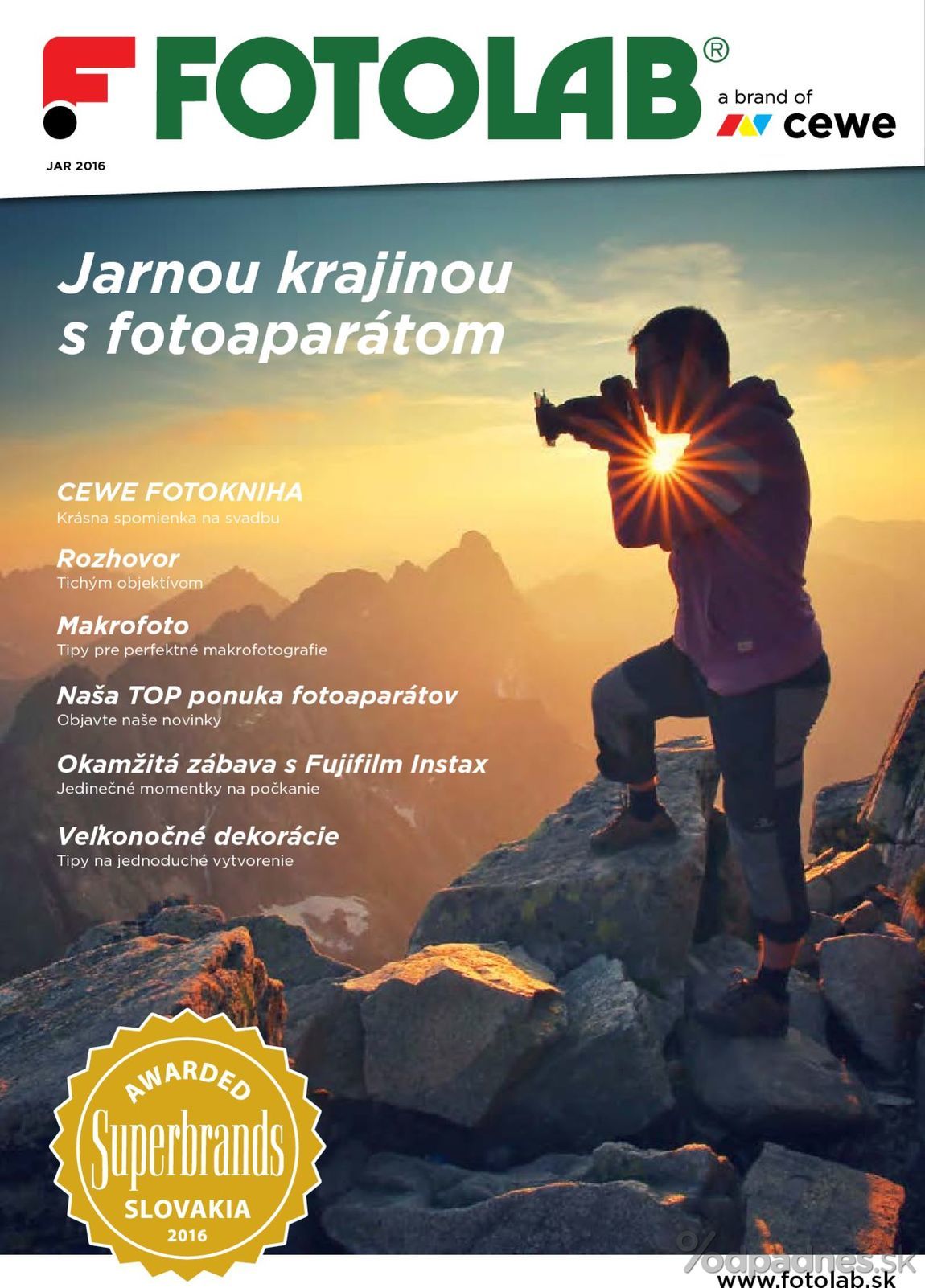 1. stránka Fotolab.sk letáku