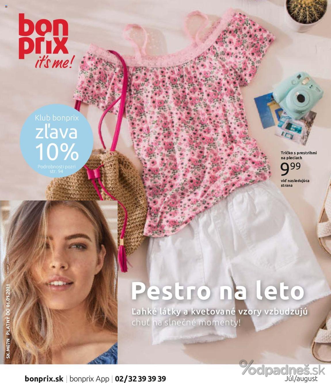 1. stránka Bonprix letáku