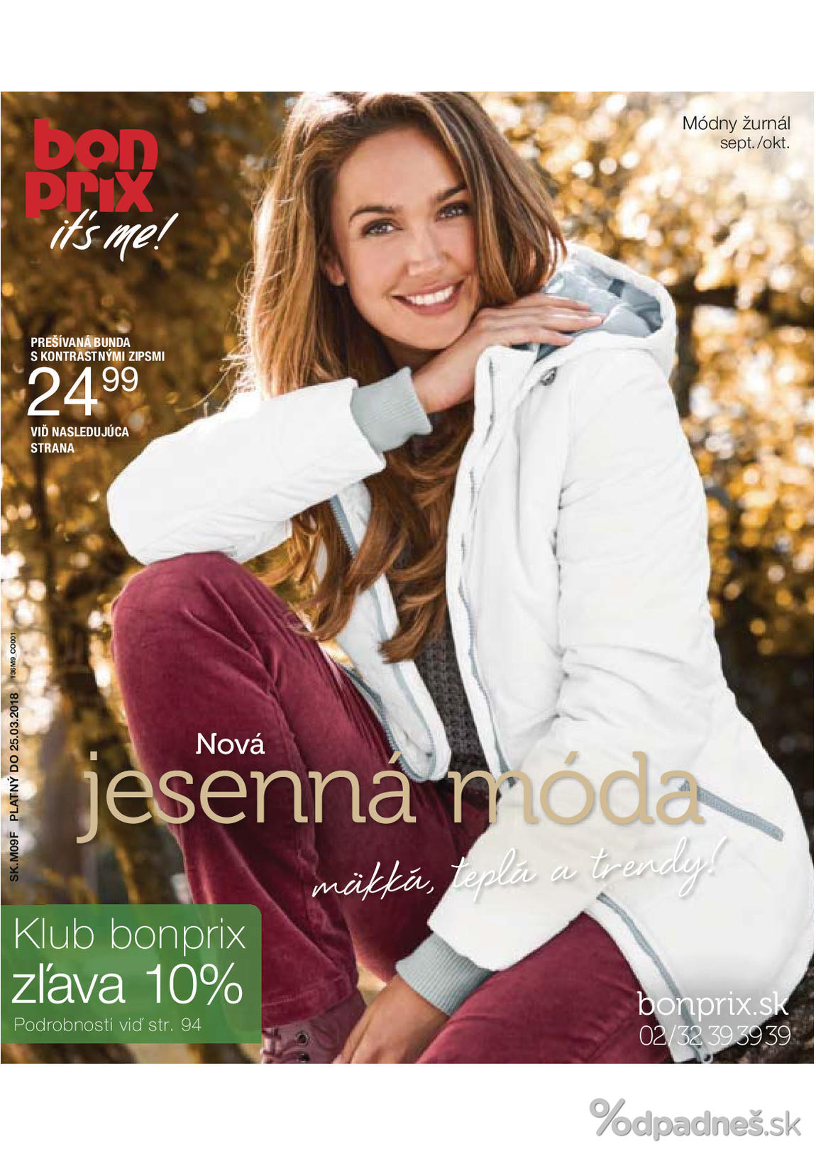 1. stránka Bonprix letáku