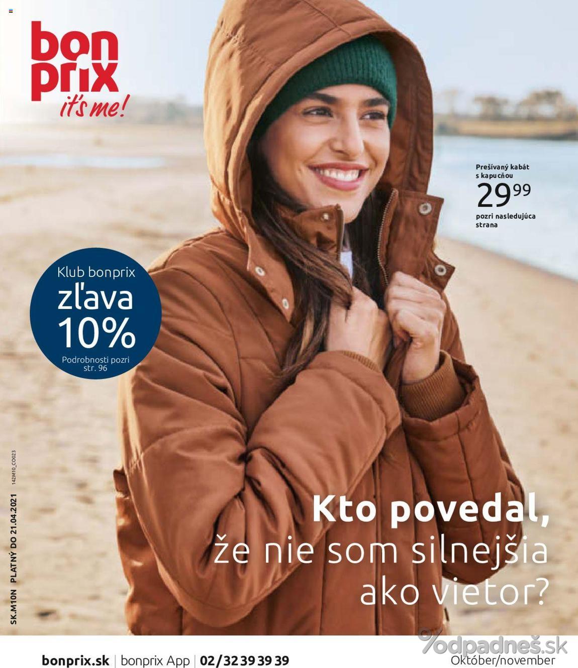 1. stránka Bonprix letáku