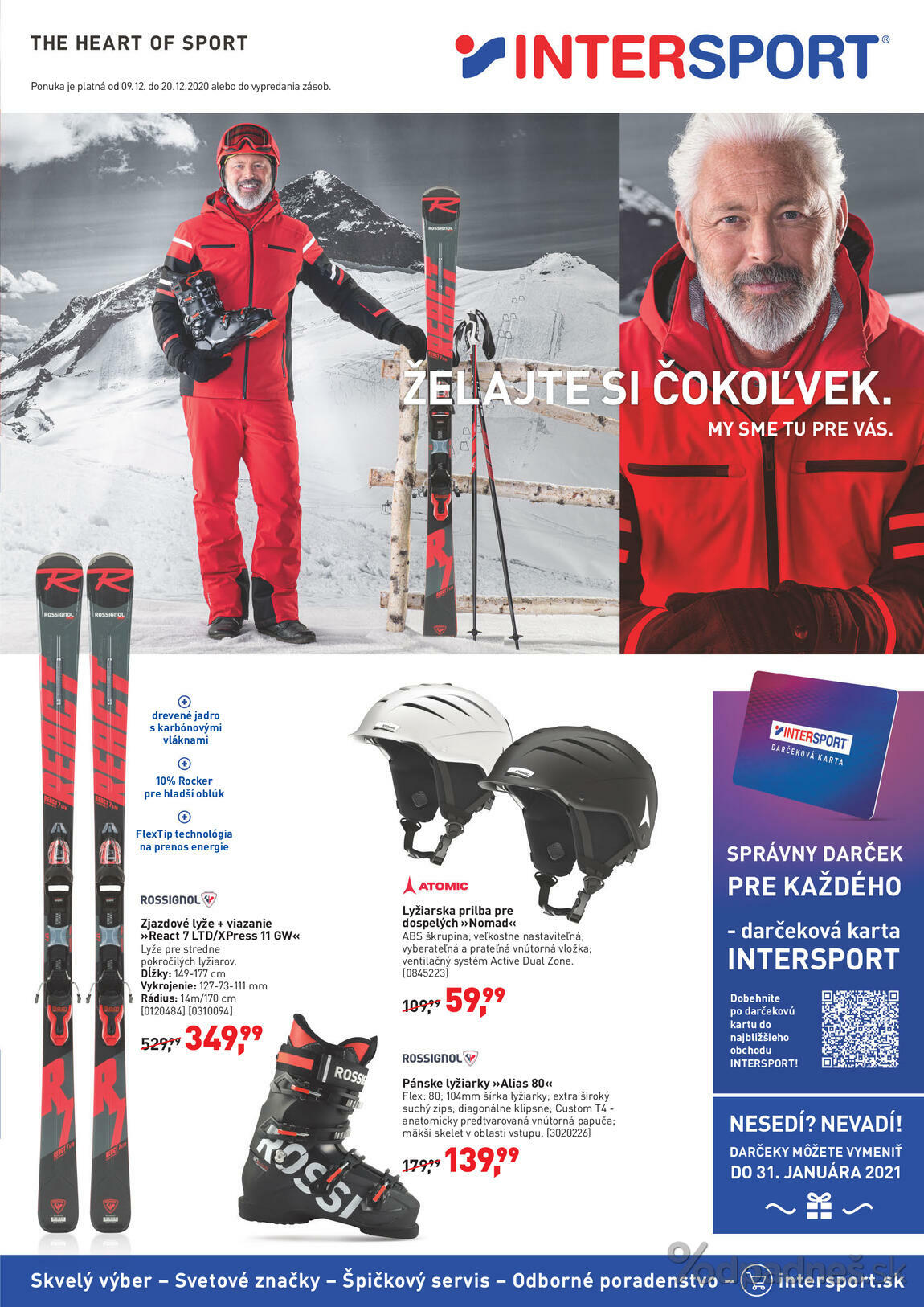 1. stránka Intersport letáku