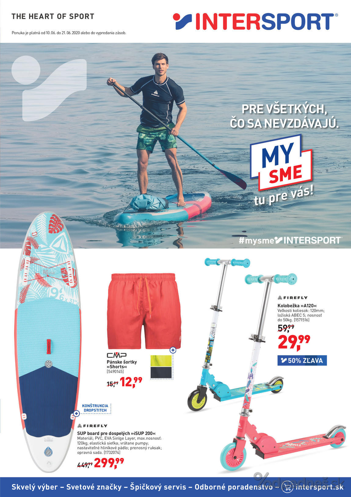 1. stránka Intersport letáku