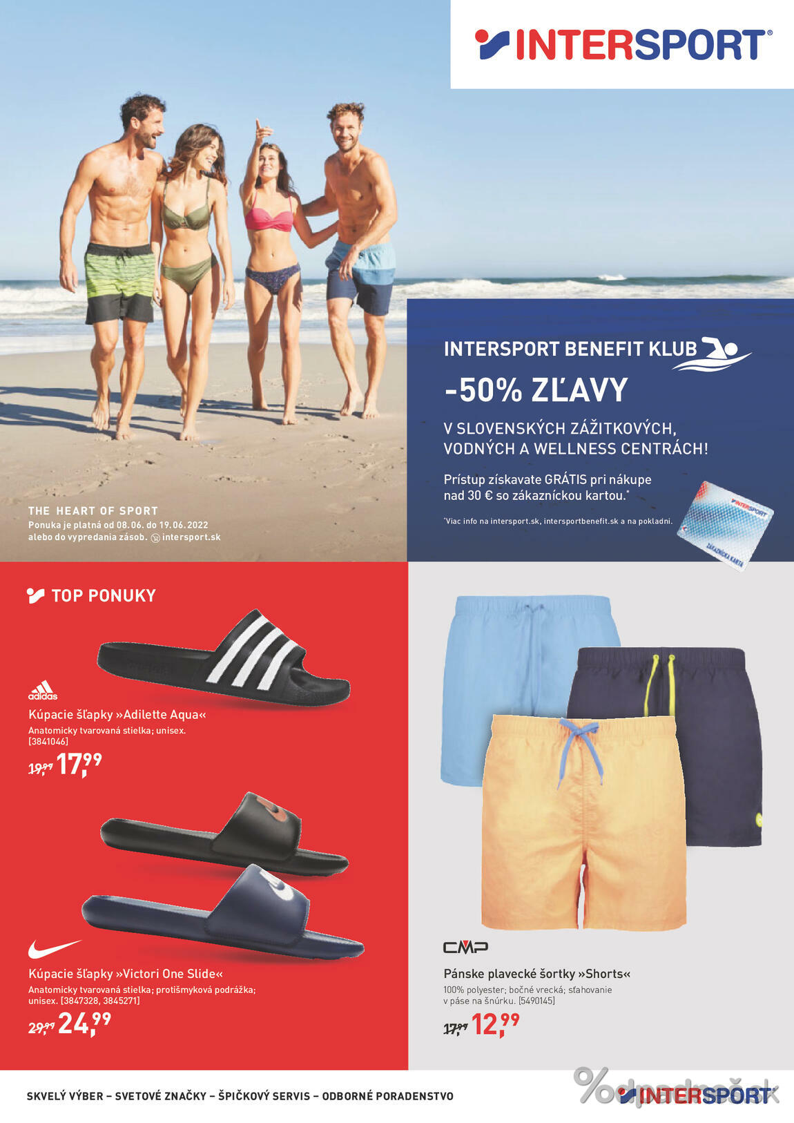 1. stránka Intersport letáku