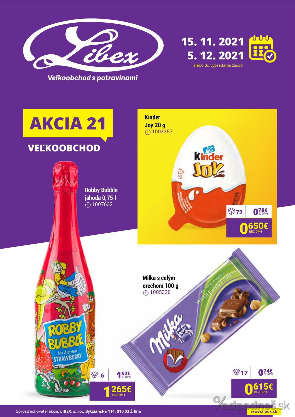 1. stránka Libex letáku