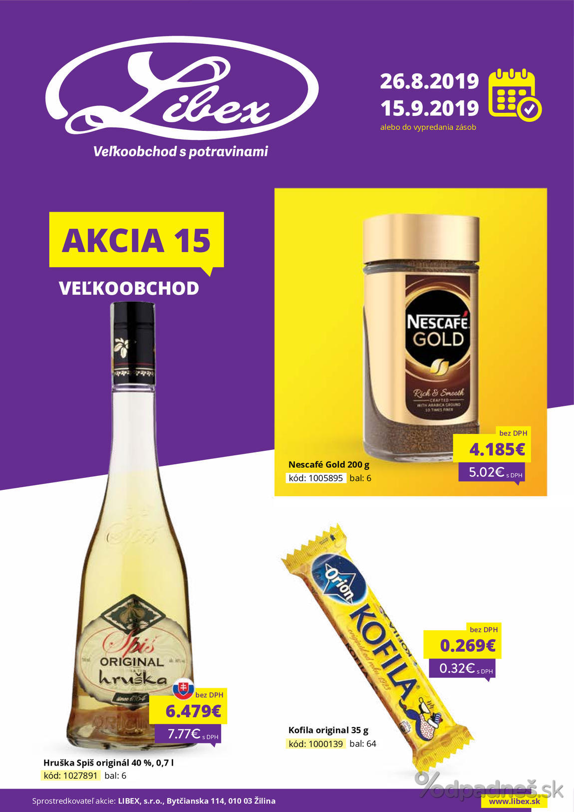 1. stránka Libex letáku