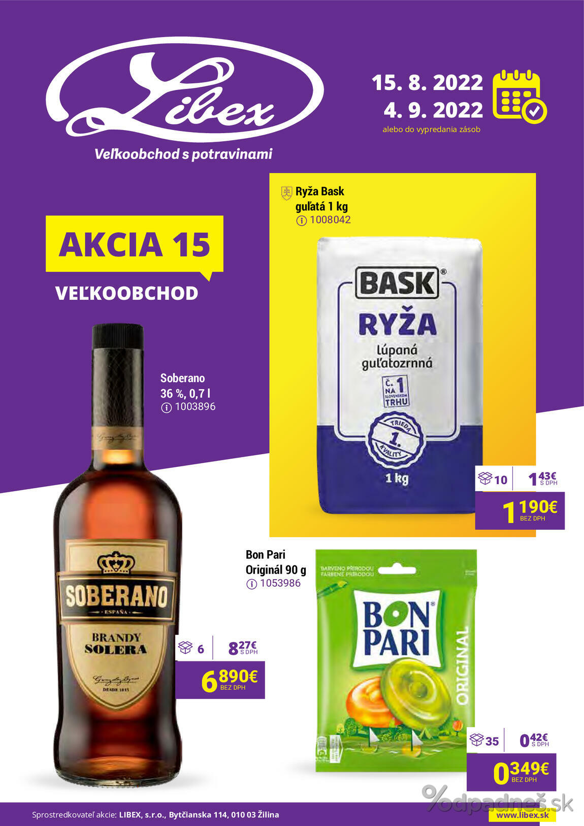 1. stránka Libex letáku