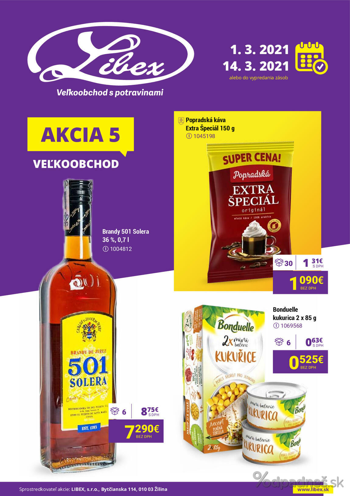 1. stránka Libex letáku