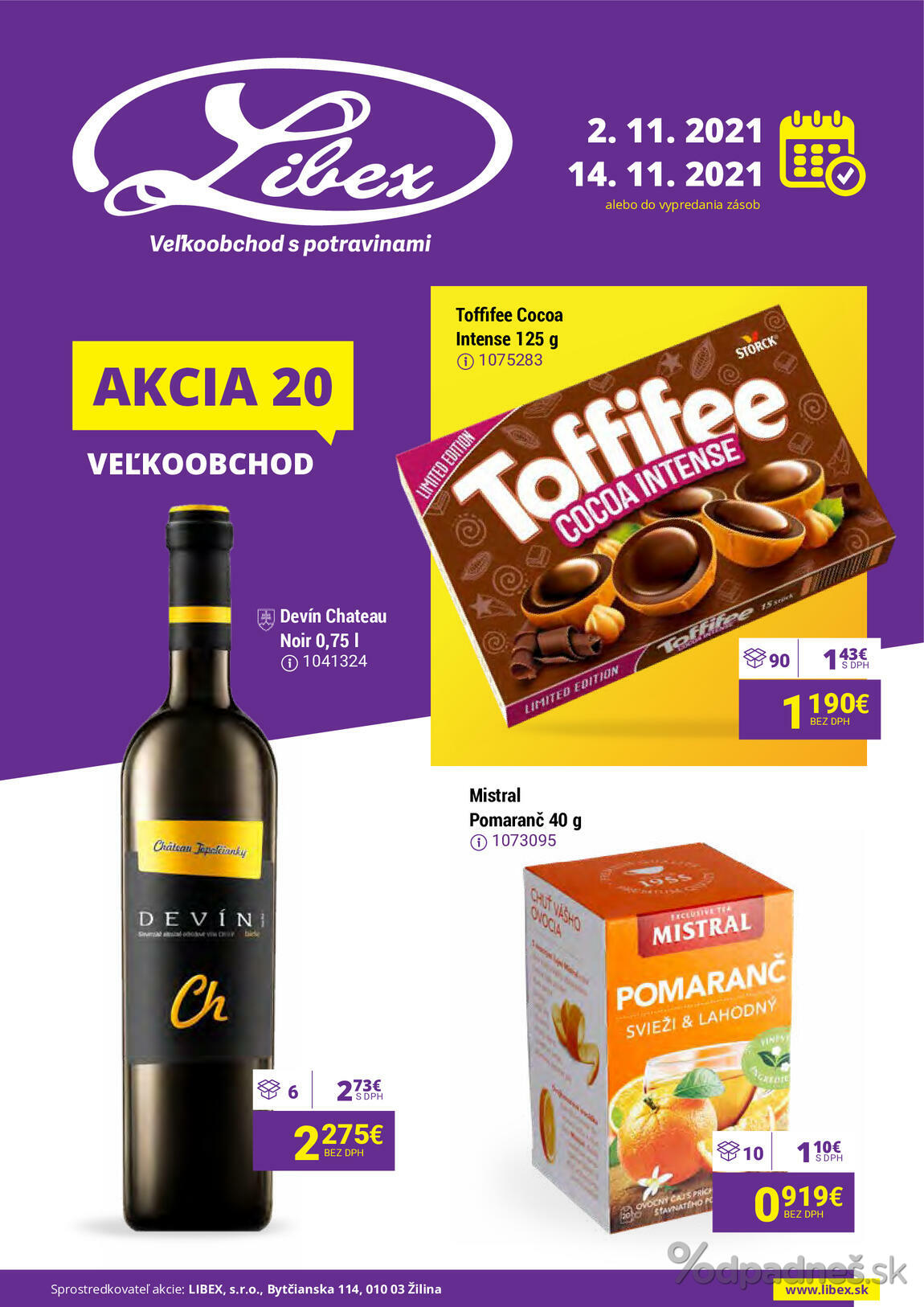 1. stránka Libex letáku