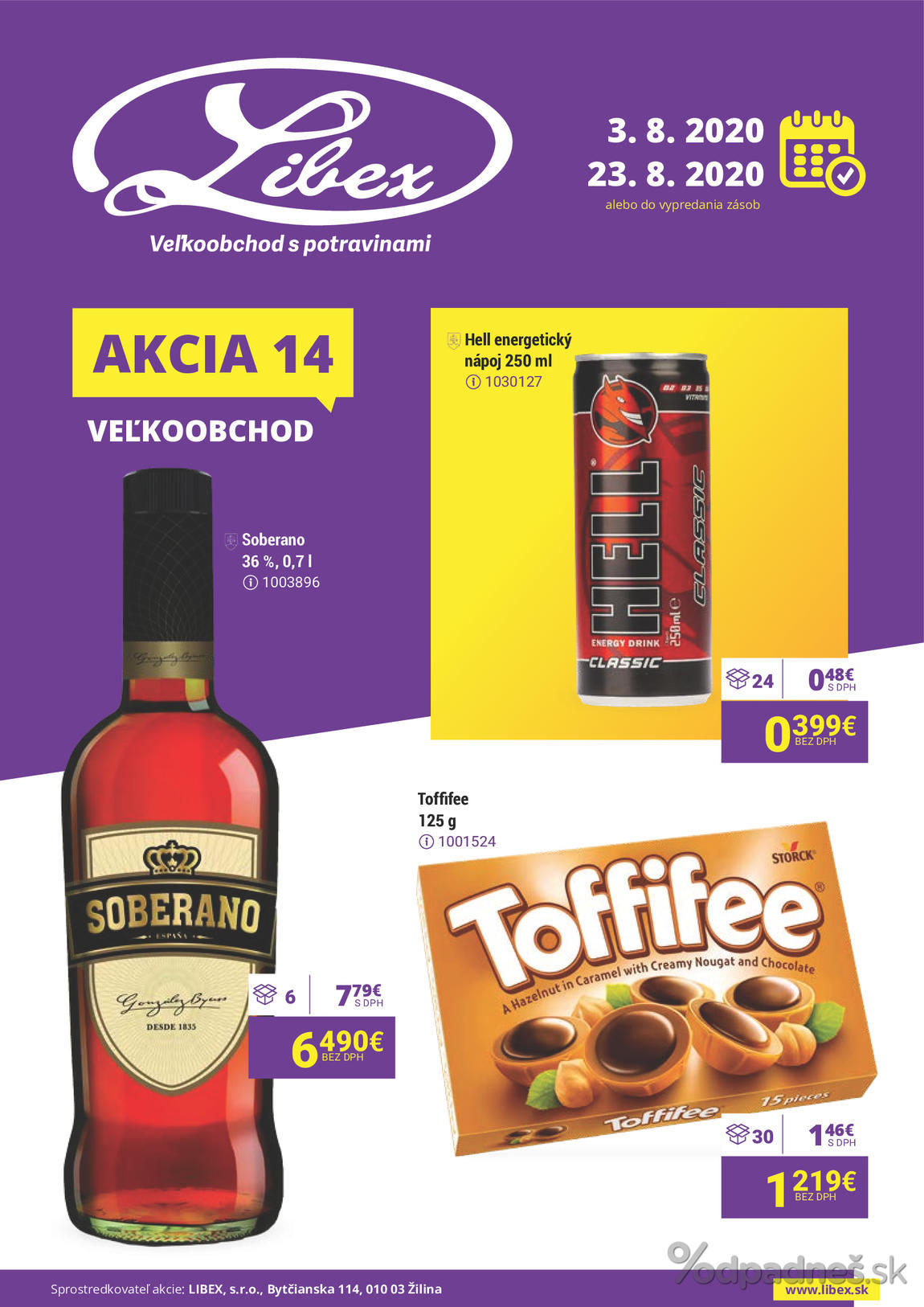 1. stránka Libex letáku