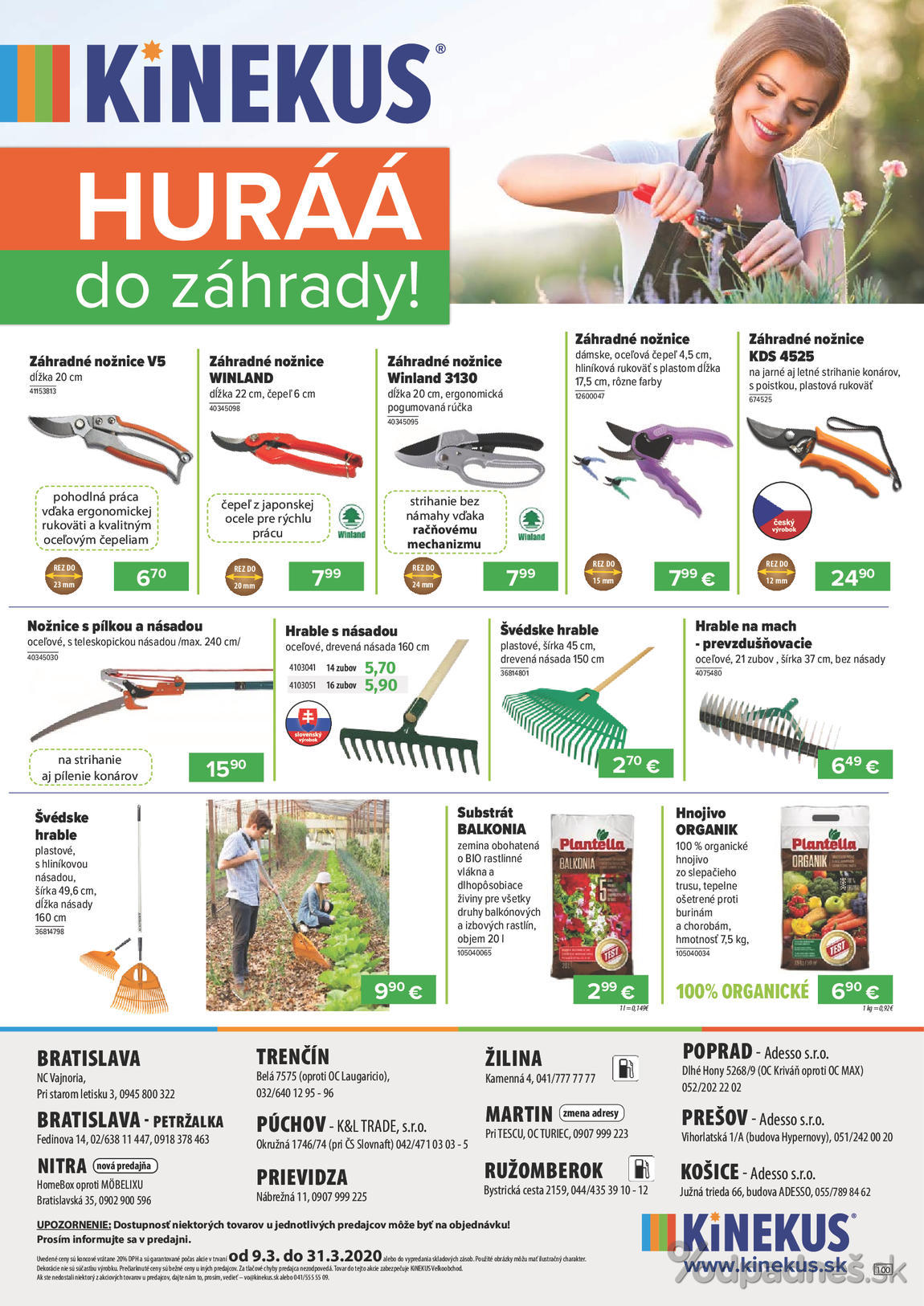 1. stránka Kinekus letáku